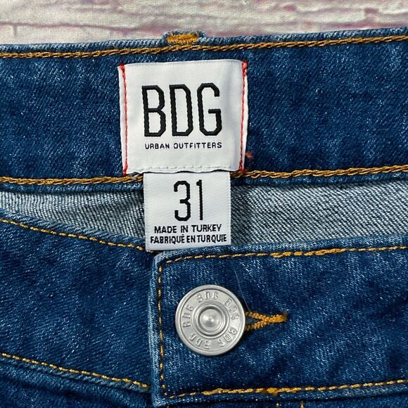 BDG Womens Jeans sz 12 W31 new nwt $89 Dark Wash Flare x32" Cotton Denim Stretch - Picture 5 of 10